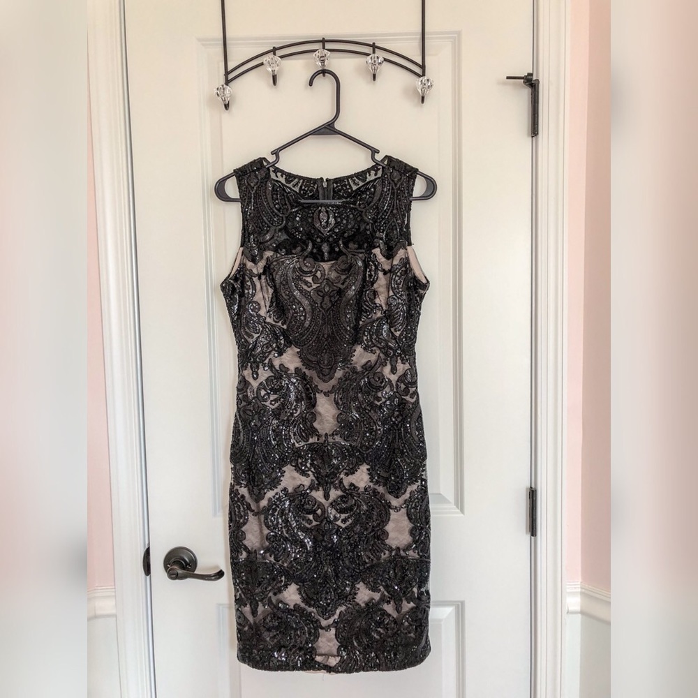 Calvin Klein Black Lace Formal Dress